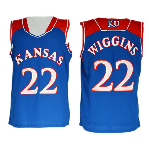 Andrew%20Wiggins%20Kansas%20Jayhawks%20Royal%20Basketball%20Jersey